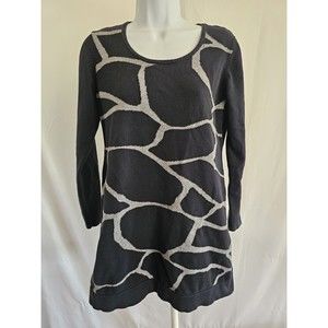 Alfani Sweater Womens Black Long Sleeve Knit Size Medium